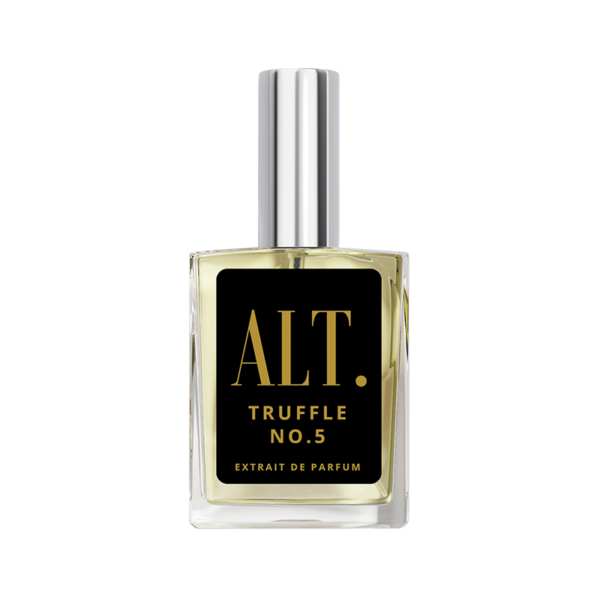 A bottle of perfume with the word " alt ".