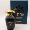 Perfume bottle with elegant packaging design.